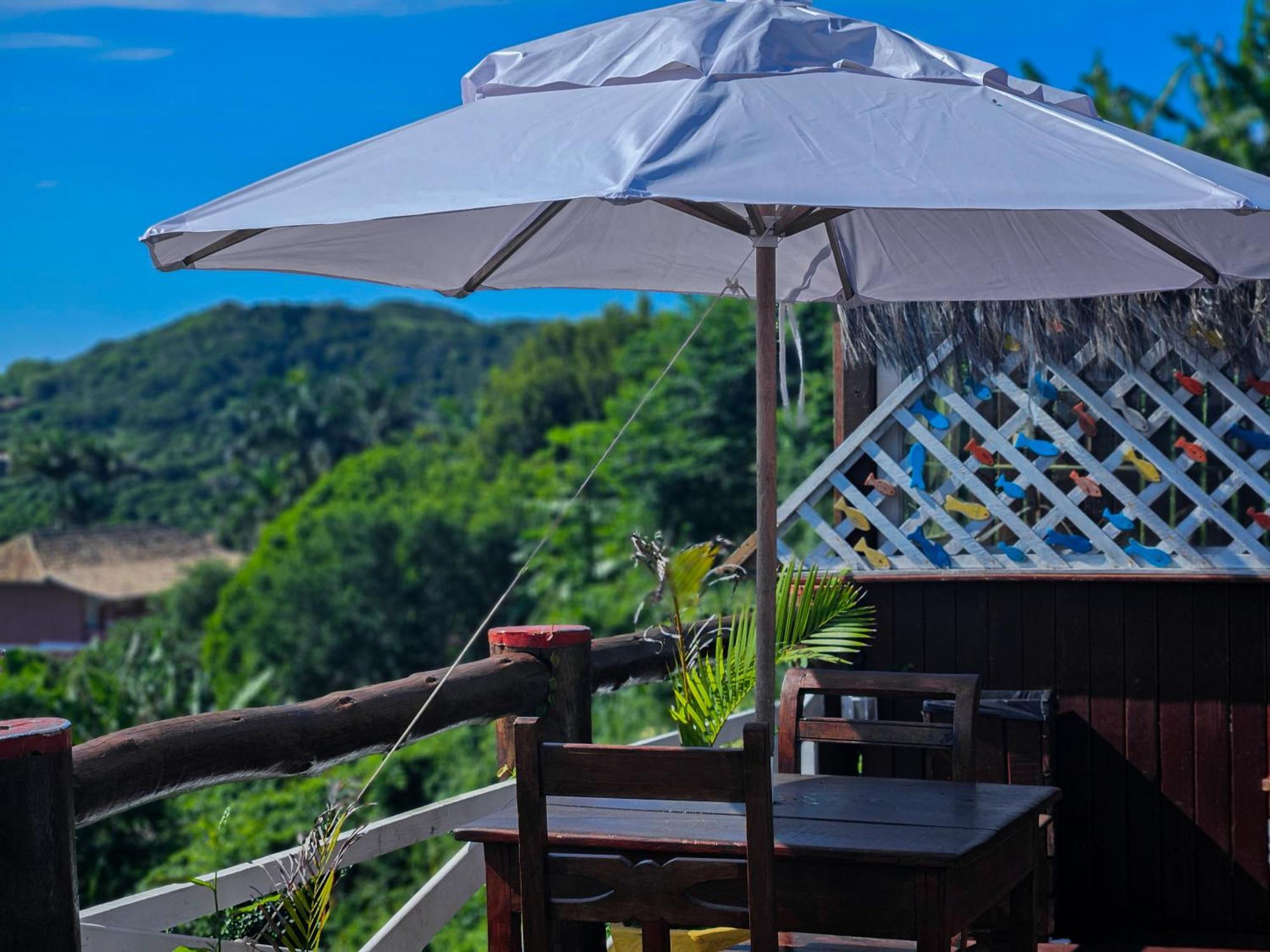 Hotel Bella Vista Ocean View Búzios Exteriér fotografie A patio umbrella