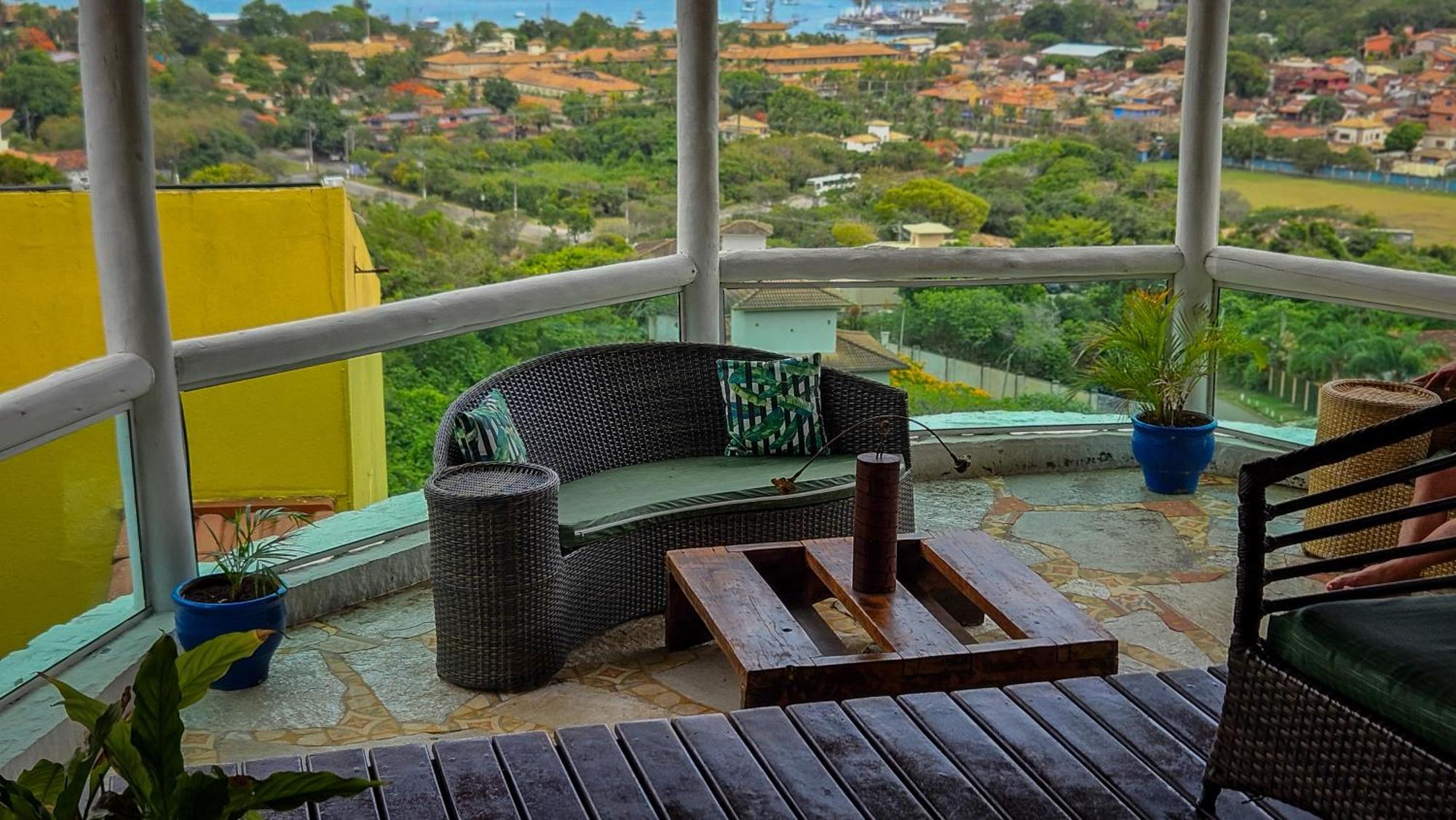 Hotel Bella Vista Ocean View Búzios Exteriér fotografie A balcony in the city of Niterói, Brazil